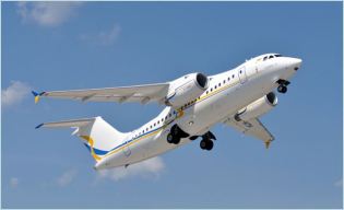 An-158 Antonov civil transport aircraft regional jet data sheet specifications intelligence description information identification pictures photos images video Ukraine Ukrainian Air Force defence industry technology