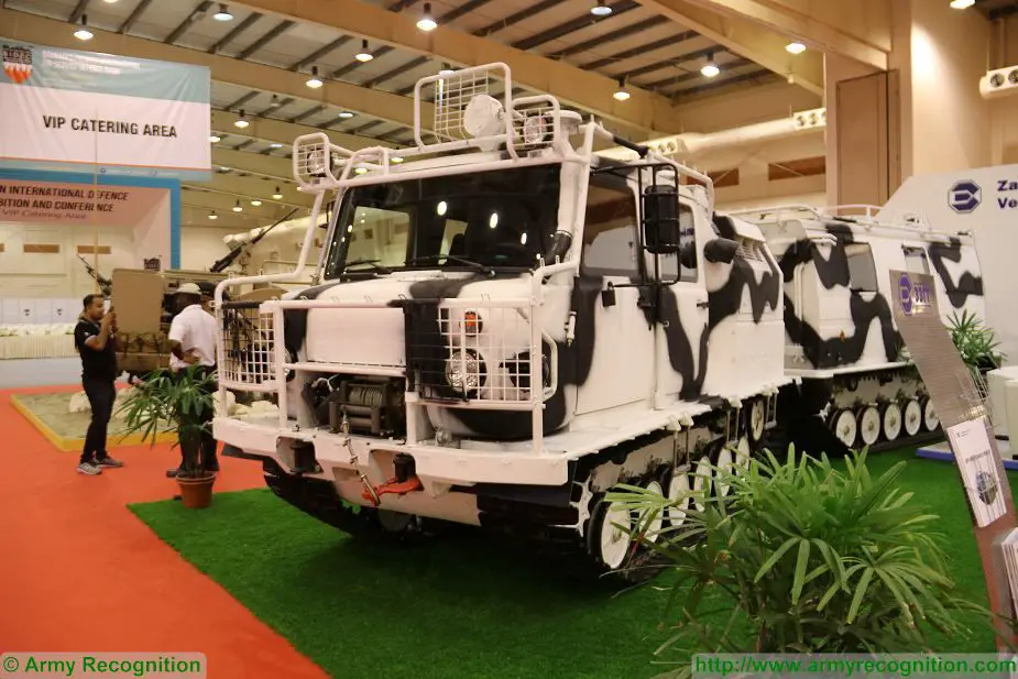 Russian All Terrain Tracked Vehicle GAZ 334 20 at BIDEC 2017 first edition of Bahrain defense Exhibition 925 001