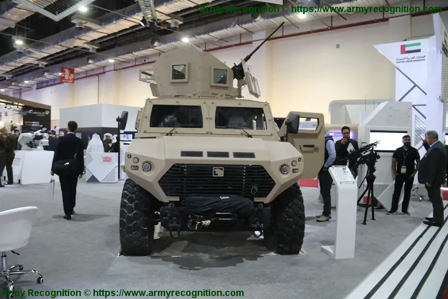 EDEX 2018 NIMR displays Ajban 420 4x4 armored vehicle