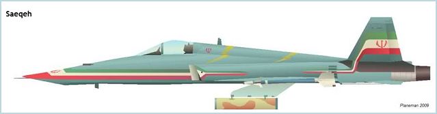 Saeqeh Azarakhsh-2 Saeqeh-80 Thunderbolt fighter aircraft HESA technical data sheet specifications intelligence description information identification pictures photos images video Iran Iranian Air Force defence aviation industry military technology