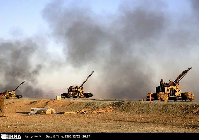 The air defense units of Iran's Army deployed various anti-aicraft systems as the 
