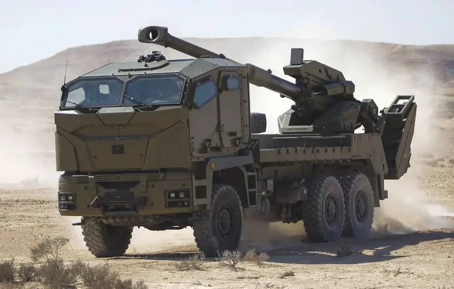 ATMOS 2000 155mm 6x6 truck mounted wheeled self propelled howitzer Elbit Systems Israel 925 001