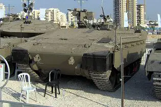 Namer infantry tracked armoured vehicle personnel carrier Israeli Army Israel front view 003