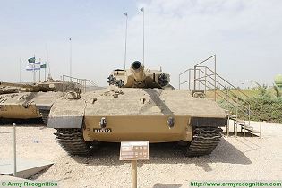 Merkava 1 main battle tank Israeli Army Israel military equipment defense industry front view 001