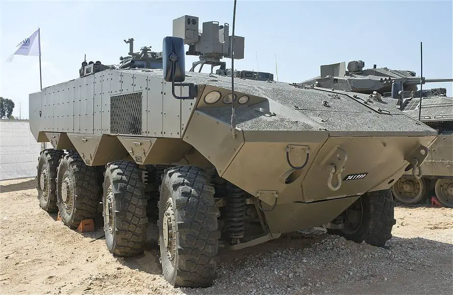 Eitan 8x8 wheeled armored personnel carrier vehicle Israel 925 001