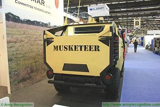 Saymar Musketeer 4x4 light armoured vehicle Israel Israeli defense industry military equipment rear view 001