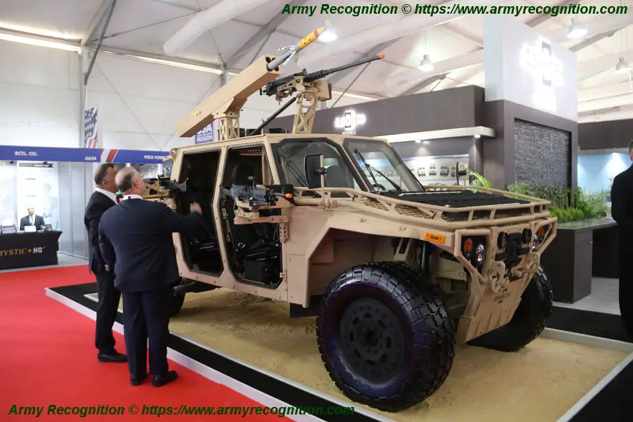 Oshkosh Defense showcases its S ATV combat vehicle at SOFEX 2018 Amman Jordan 925 001