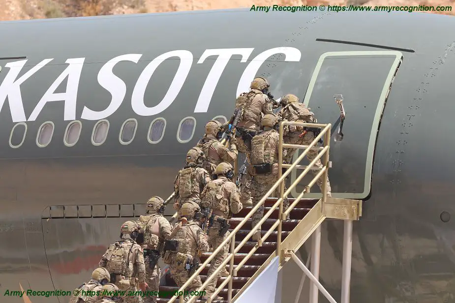 Jordanian Special Forces live demonstration of hostages rescue from Airbus A300 KASOTC 925 002