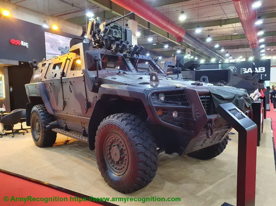 GDA 2019 Otokar exhibits ARMA 6x6 and COBRA Cobra02