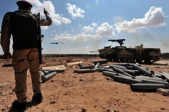 A number of photographs reportedly showing anti-Gadaffi forces on October 6, 2011, on the frontline near Sirte show them in possession of a state of the art Russian made Khrizantema-S anti-tank missile destroyer. This is thought to be one of only three examples delivered to the Libyan Army by Russia prior to the civil war and subsequent UN arms embargo.