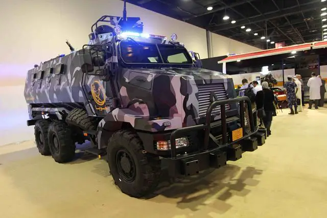 At Milipol Qatar 2012, the French Company Renault Trucks Defense presents the first delivery of its Higuard MRAP mine protected vehicle to the Qatari Internal Security Services. Qatar is to be the launch customer for Renault Trucks Défense's Higuard mine-resistant ambush-protected (MRAP)-style vehicle.