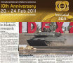 IDEX 2011 International Defence Exhibition Conference Exhibition news daily Abu Dhabi  United Arab Emirates Exhibitors visitors information pictures description Salon international défense conférence pictures photos images actualités journal official en ligne internet Emirats Arabes Unis