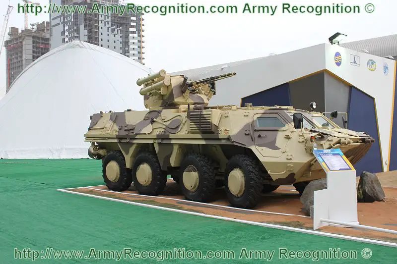 The BTR-4 armoured personnel carrier (APC) is intended to transport personnel of mechanized infantry units and to provide fire support in combat. The APC is used for equipping military units capable of carrying out combat actions in various conditions, including NBC environment. The APC can be used as a basic vehicle for equipping quick reaction forces and marine corps. The APC can fulfil its tasks both by day and at night, in various climatic conditions, on hard surface roads and in cross-country. The operating temperature range of the APC is -40 to +55°C. 