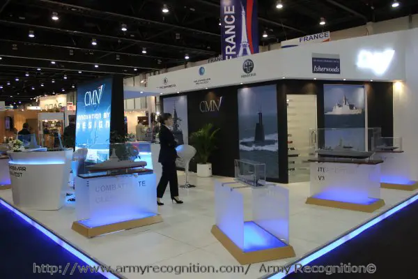 At IDEX 2011 French shipbuilder CMN is presenting for the first time a new stealth corvette concept, the Combattante 65S.