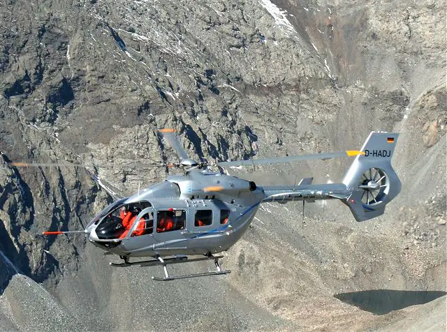 The EC145 T2 is Eurocopter’s evolved version of the popular twin-engine EC145, incorporating new Arriel 2E engines, along with the company’s Fenestron shrouded tail rotor, upgraded main and tail rotor gear boxes, new digital avionics suite and a 4-axis autopilot. It is tailored for the Middle East’s emerging needs in law enforcement, border surveillance, medical airlift and other missions.