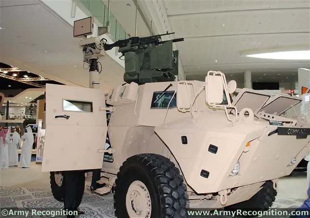 Vingtaqs SLR’s big brother is the Vingtaqs II. This combines electro-optical reconnaissance with a battlefield radar. The system is on Show at IDEX 2013 as well, mounted on a Textron TAPV at the IGG booth.