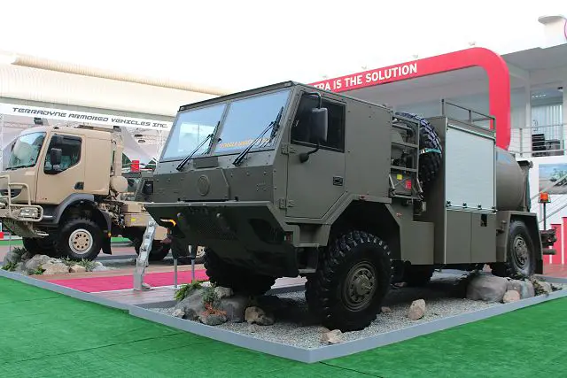 The high mobility heavy duty (HMHD) EOD vehicle is designed for transport of explosive materials up to 10 kg of TNT equivalent. It allows also safe transport of EOD operators with their equipment, including remotely controlled robots. 