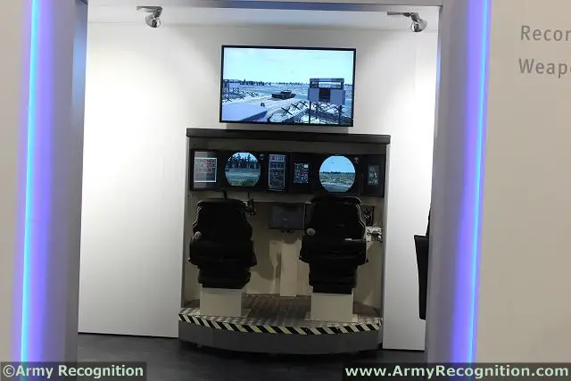 Rheinmetall’s Bremen, Germany-based Simulation and Training business unit has developped the DESUG gunnery and combat simulator, which is showed at Rheinmetall’s stand at IDEX 2013 in Abu Dhabi. A generic medium-fidelity simulator, it is designed (among other things) for training the crews of main battle tanks or infantry fighting vehicles.