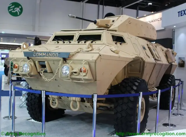 CMI Defence unveils for the first time its CPWS 30 mm turret on a Textron Commando 640 001