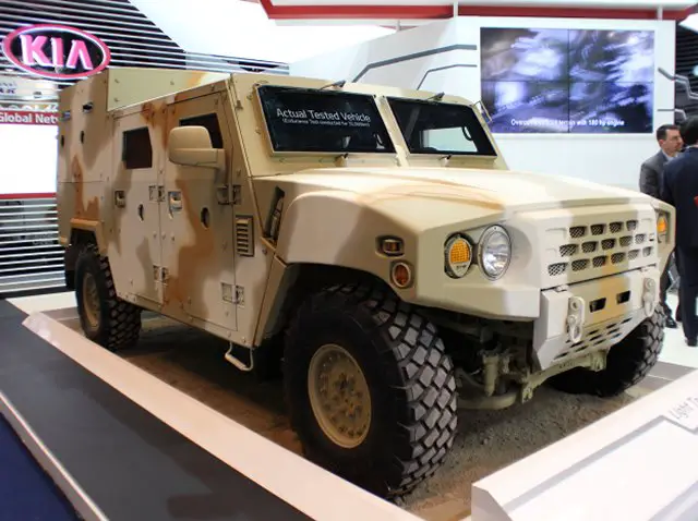 KIA Military Vehicles Light Tactical Vehicle (KLTV) makes its premiere in IDEX 2015