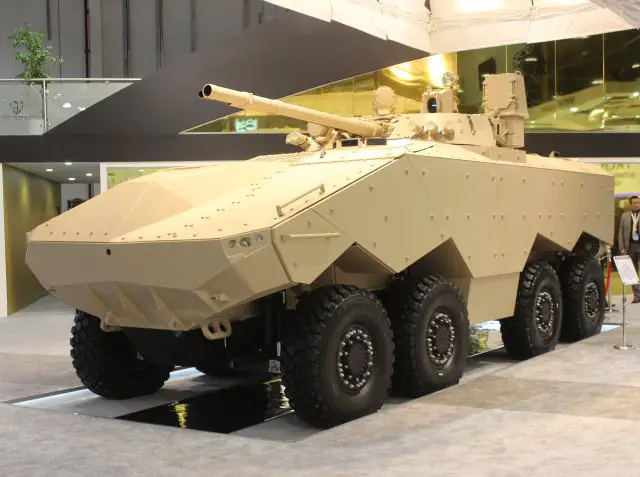 New 8x8 armored vehicle Enigma unveiled at IDEX 2015