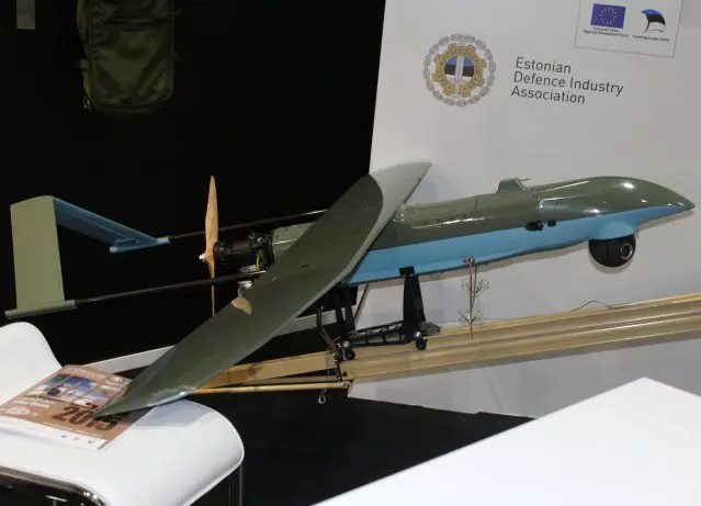 The Estonian company ELI Military Simulations showcases its SWAN III UAV at IDEX 2015 640 001