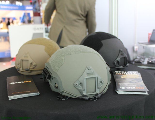 HighCom launches new Striker ultra light ballistic protective helmets at IDEX 2017 640 001
