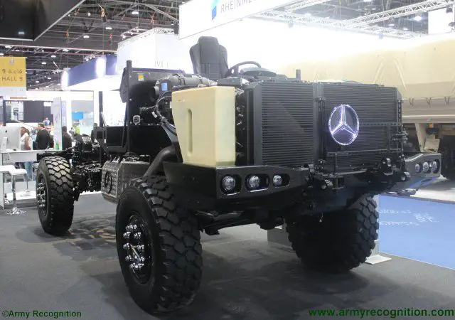 IDEX 2017 Mercedes highlights well known FGA 14 5 special purpose chassis family 640 001