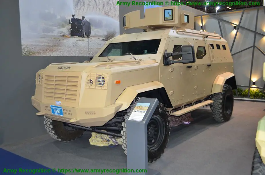 IAG presents its full range of tactical armored vehicles Guardian Xtreme IDEX 2019 defense exhibition UAE 925 001