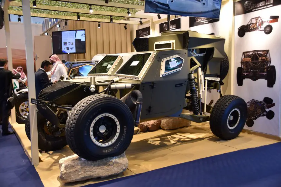 IDEX 2019 Saudi company Bandria Auto displays armored R2F buggy 3