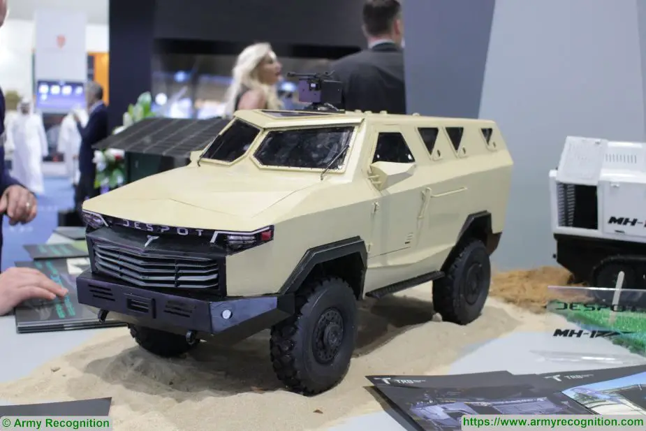 idex 2019 trb exhibits despot armored vehicle