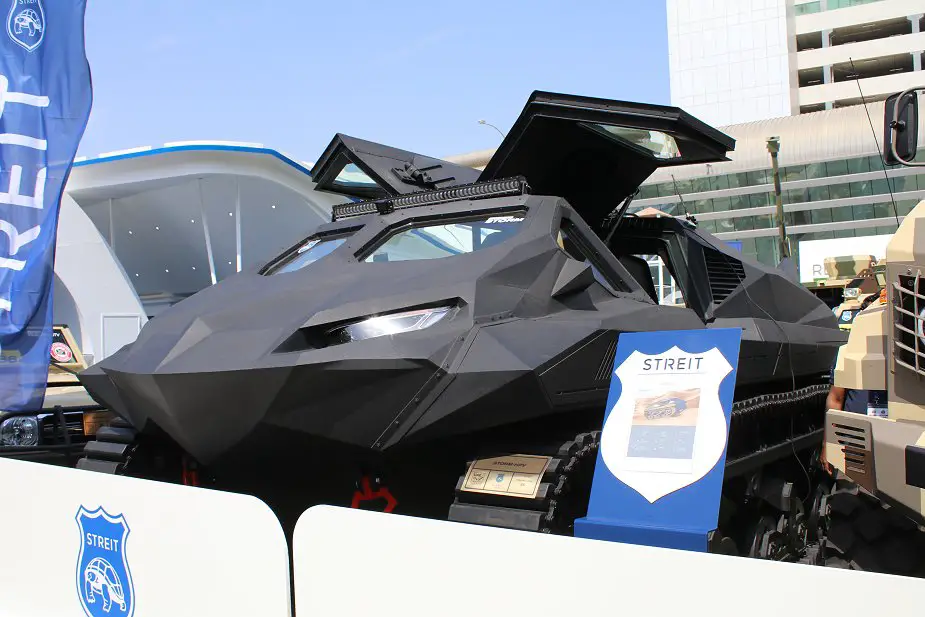 STREIT Groups Brand Ambassador actor Steven Seagal unveils new STORM amphibious tracked vehicle 925 002