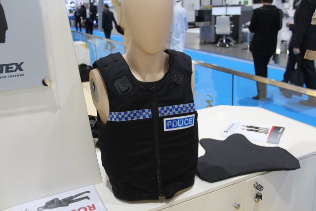 SEYNTEX from Belgium is showcasing its Columbus personal ballistic protection vest at ISNR 640