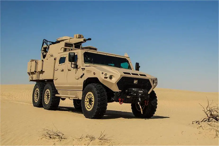 Hafeet 640A 6x6 protected patrol vehicle four man armoured cabin NIMR Automotive UAE United Arab Emirates 925 001