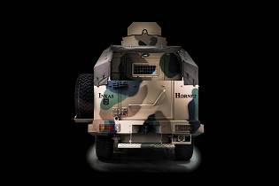 Hornet INKAS 4x4 pickup design 4x4 APC armored personnel carrier vehicle rear view 001