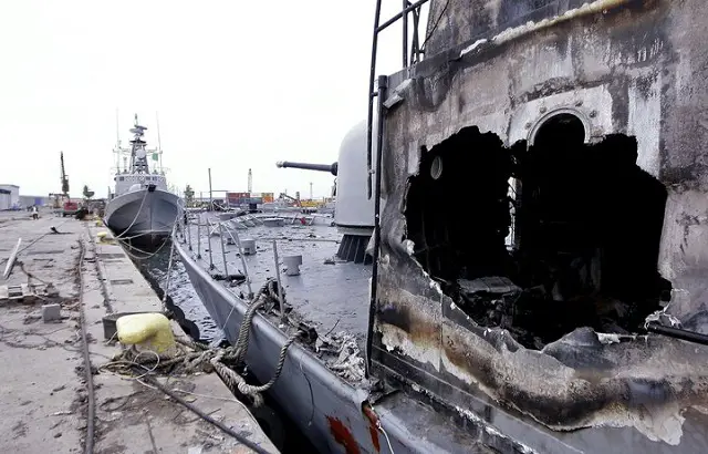 NATO aircraft sank eight warships belonging to Libyan leader Muammar Gaddafi's forces in overnight attacks, the alliance said on Friday.