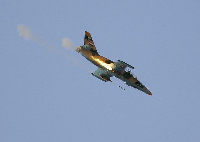 Several areas of the city were reported to have come under attack, including strafing from helicopter gunships and fightef aircraft of Assad forces. Syrian army has used mortars, artillery and aircraft to level rebel-held positions.
