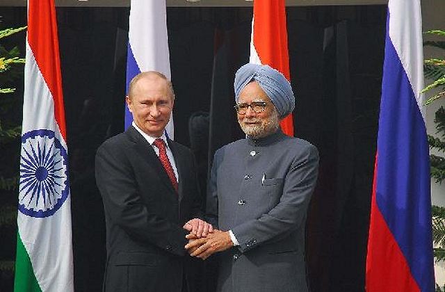 India and Russia Monday inked 10 pacts, including new defense deals worth nearly 2.9 billion U.S. dollars, during Russian President Vladimir Putin's day-long visit to the Indian capital. Indian Prime Minister Manmohan Singh and President Putin held talks on wide-ranging issues such as economic and military ties as well as civil nuclear cooperation in relation to the Kudankulam nuclear power plant jointly built by India and Russia in the southern Indian state of Tamil Nadu.