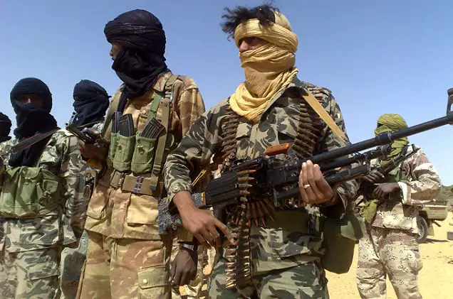 At least 45 rebels and two government soldiers have died this week during fighting in nothern Mali, the country's military said. The battles ended several years of fragile peace in the country's northern desert, which borders Algeria and Mauritania, and appeared to confirm the Malian government's fear that nomadic Tuareg fighters once employed by the regime of ousted Libyan leader Muammar Gaddafi had returned.