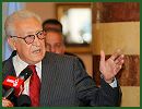 Arab ministers have met with UN-Arab League envoy Lakhdar Brahimi on the sidelines of the UN General Assembly, and Tunisia's President Moncef Marzouki said later his country could support an Arab peacekeeping force in Syria.