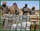 The Malian forces, supported by their French allies, have discovered a large cache of weapons in the country's northwestern town of Timbuktu. The discovery was unveiled by the public relations director for the Malian army (DIRPA), Souleymane Maiga, and his deputy Souleymane Dembele on Thursday, April 18, 2013.