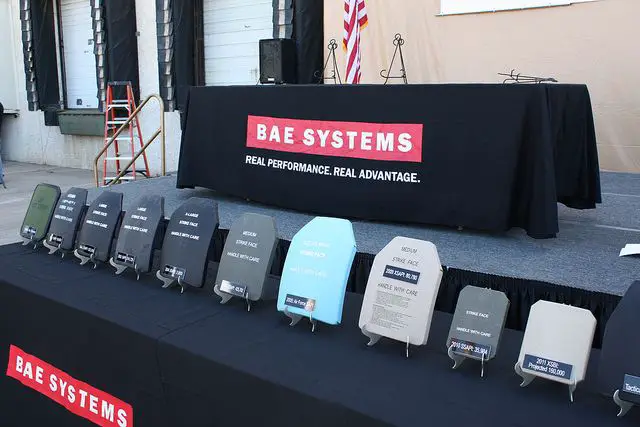 For more than four decades, BAE Systems has partnered with customers worldwide to develop affordable, practical solutions to protect warfighters in harm’s way and bring them home safely. Under several recently issued contracts valued at a total of nearly $18 million, BAE Systems will continue to provide hard armor inserts for soldiers on the battlefield. 