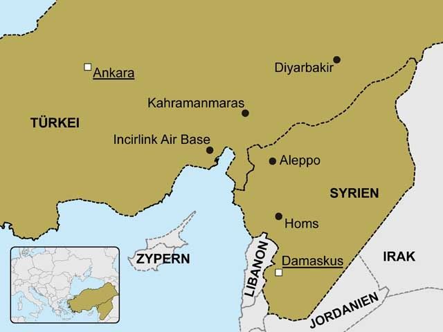 The two German Patriot batteries will be deployed in Kahramanmaras about 100 kilometers from the Turkish-Syrian border. 