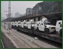 The National Guard of the Venezuelan army will receive a new batch of Chinese-made VN4 4x4 armoured vehicles personnel carrier. A picture releases on Internet shows dozen of these vehicles with the insignia of the Venezuelan National Guard were observed some few days ago transported on a train in an unspecified place in China