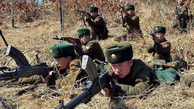 North Korea has put its armed forces on high alert due to the beginning of joint military exerices of the United States Marine Corp and the Japanese Army, according the official North Korean press agency, Tuesday, October 8, 2013. A North Korean military spokesman Tuesday told state media all troops have been ordered to "keep themselves ready to promptly launch operations at any time."