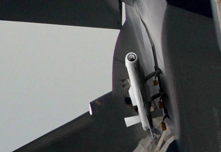 After photos emerged online earlier this year showing the J-20 China's latest jet fighter carrying two types of missiles outside of its weapons bay during a test flight, the Global Times, a tabloid under the auspices of the Communist Party mouthpiece People's Daily, reported that one of the missiles may be the PL-13, Air to Air Missile.