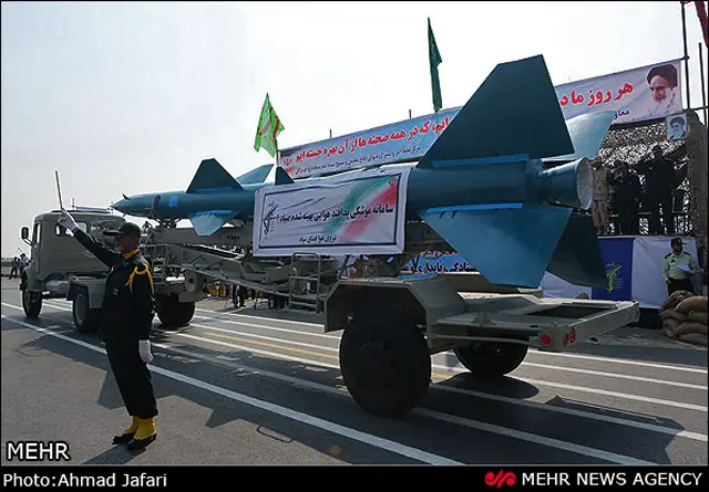 During the parades of September 22, 2013, the Iranian armed forces displayed the tactical troposcatter system which is an advanced home-made communications system unveiled by Commander of Khatam ol-Anbia Air Defense Base Brigadier General Farzad Esmayeeli earlier this month.