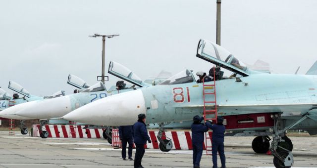 Fourteen Russian fighter jets are scheduled to land in Crimea’s Belbek military air base, Capt. 1st Rank Vyacheslav Trukhachev, a spokesman for Russia’s Black Sea Fleet, told Russian news agency RIA Novosti. The fighter jets are comprised of ten upgraded Su-27SM's and four Su-30's. All of them are fourth-generation fighter jets. Four of the aircraft deployed in Crimea are newly manufactured, according to Trukhachev.