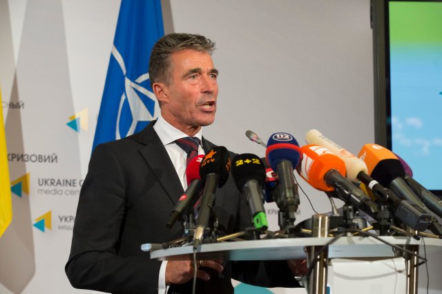 Nato is to deploy its forces at new bases in eastern Europe for the first time, in response to the Ukraine crisis and in an attempt to deter Vladimir Putin from causing trouble in the former Soviet Baltic republics, according to its secretary general. Rasmussen said the organisations's summit in Cardiff next week would overcome divisions within the alliance and agree to new deployments on Russia's borders
