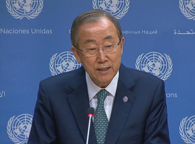 Saudi Arabia has handed over a check for $100m to UN Secretary-General Ban Ki-moon to help finance the UN's centre to combat global terrorism. The UN chief welcomed the gift at a ceremony in his office and said the recent upsurge in terrorism in a number of countries and regions - most dramatically, the Islamic State group's takeover of a large swath of Syria and Iraq - "underscores the challenge before us." 